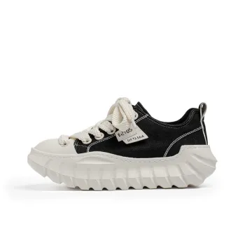 Grumpy Ram Breathable Height Increase Low Top Casual Shoes Men's Black