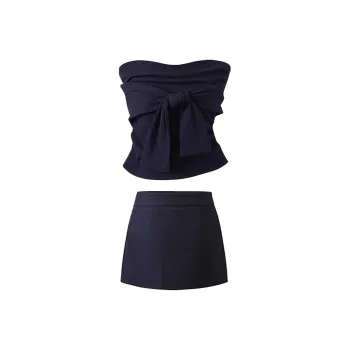 PZGE Skirt Set Women's Dark Blue