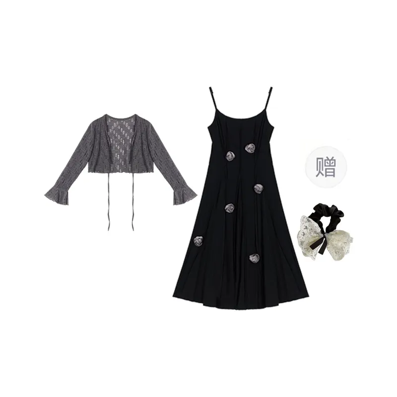 PAVEA Two Piece Skirt Sets Women's-0