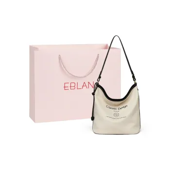 EBLAN Fabric Crossbody Bag, Shoulder Bag Tote Regular Women's White