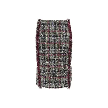 METROCITY Bouclé Midi Skirt