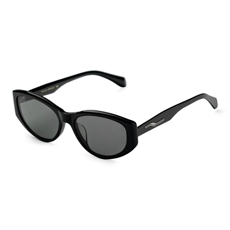 HELEN KELLER Plate Frame Cat Eye Sunglasses Unisex-2