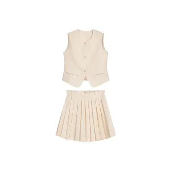 COVER TIME Skirt Set Women's Apricot