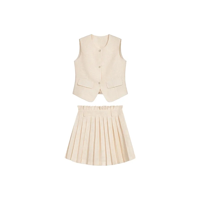 COVER TIME Skirt Set Women's Apricot-0