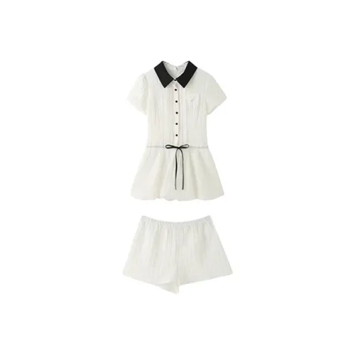 HUINIAN Skirt Set Women's White