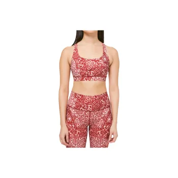 Lululemon Energy Sports Underwear Women's Orange Red Print