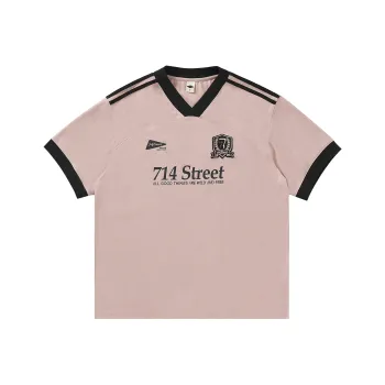 714STREET Moisture Absorption Quick Dry Skin Friendly Sports Crew Neck Drop Shoulder Short Sleeved T Shirts Unisex