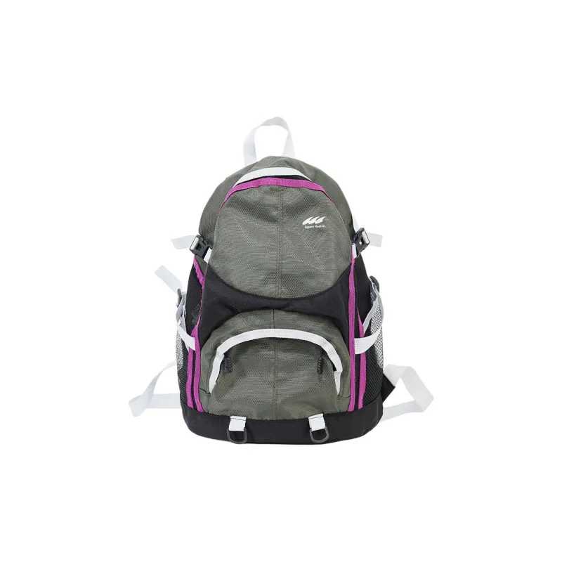 Moonshine Nylon Backpack Unisex Purple/Green-5