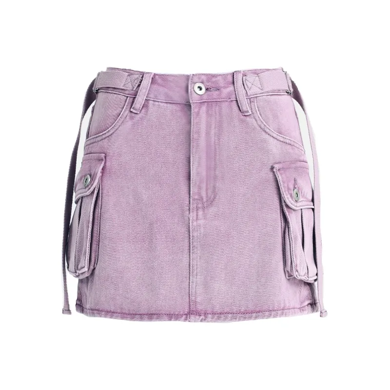 FHMY Denim Short Skirts Women's-3