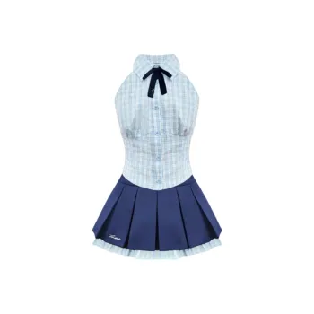 Spicy Gals Skirt Set Women's Blue
