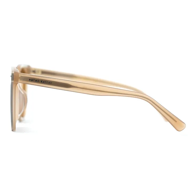 HELEN KELLER Plate Frame Square Sunglasses Unisex-11