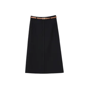 Mambe Casual Long Skirt Women's Black