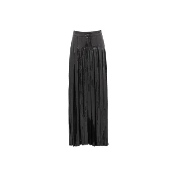 PAROSH Casual Long Skirt Women's Black