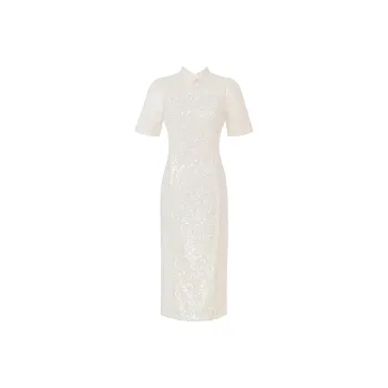 Clothes Cut By Time Cheongsam Women's White