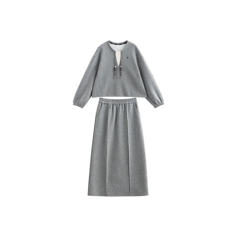 Initial Language Skirt Set Women's-0