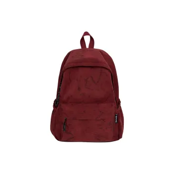 WICKBUEN Nylon Backpack Unisex Burgundy/Black/Green/Blue