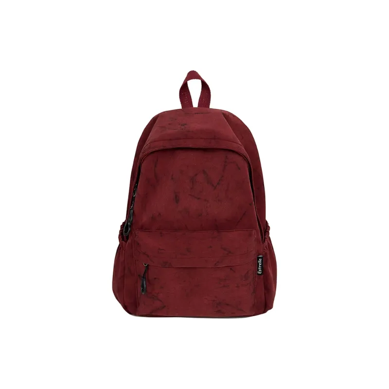 WICKBUEN Nylon Backpack Unisex Burgundy/Black/Green/Blue-0