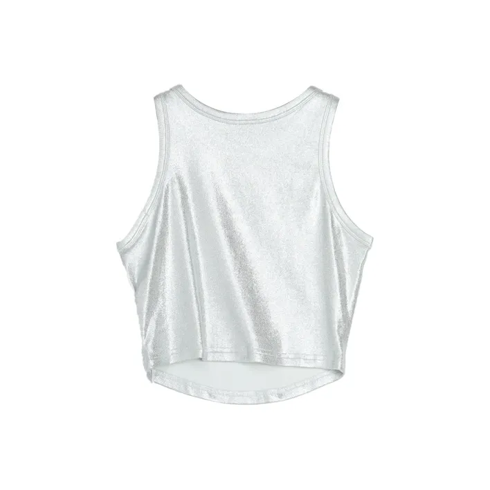 SETIROM Tank Tops Women's Silver-1