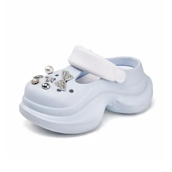 La Chapelle Business Casual Comfortable Clogs Women's Blue