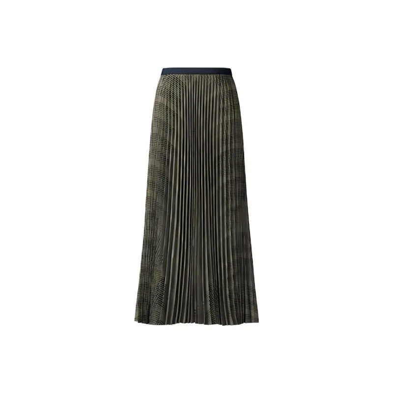 UNIQLO C Collection Casual Long Skirts Women's Grass Green-0