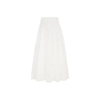 Zimmermann Crush Embroidered Midi Skirt