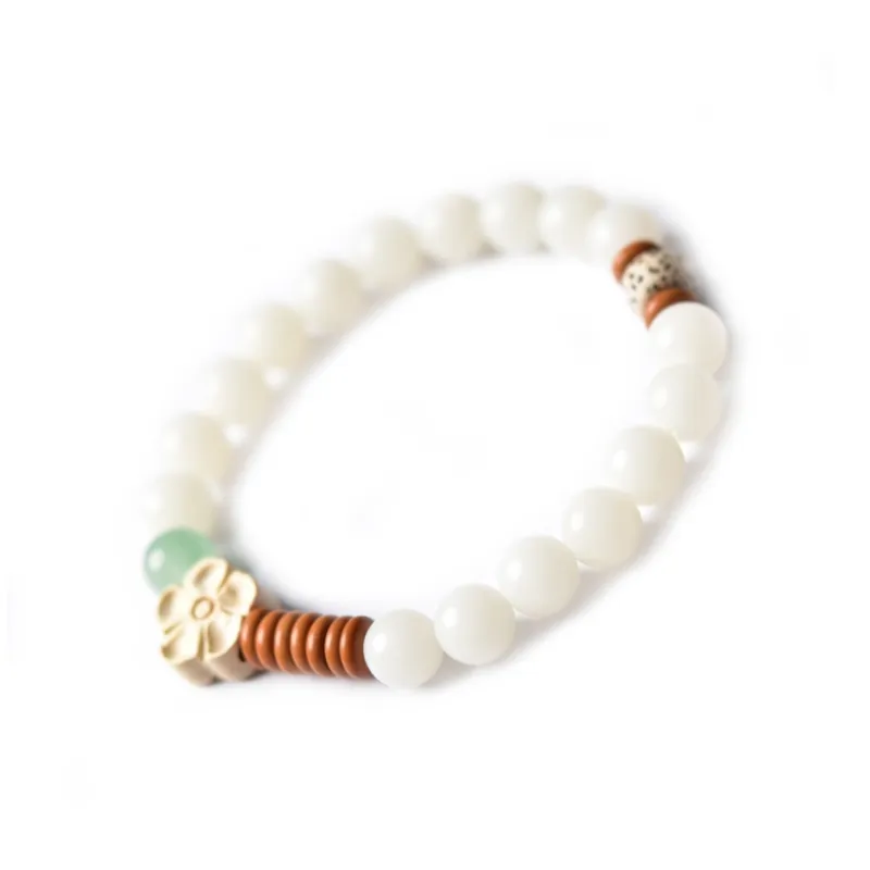 Tokai Family White Jade Bodhi Bracelets Unisex-1