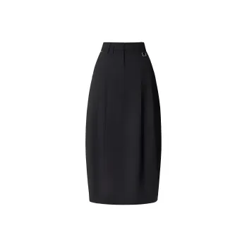 TEAM WANG FW24 CHOICES Collection Casual Long Skirts Women's Black