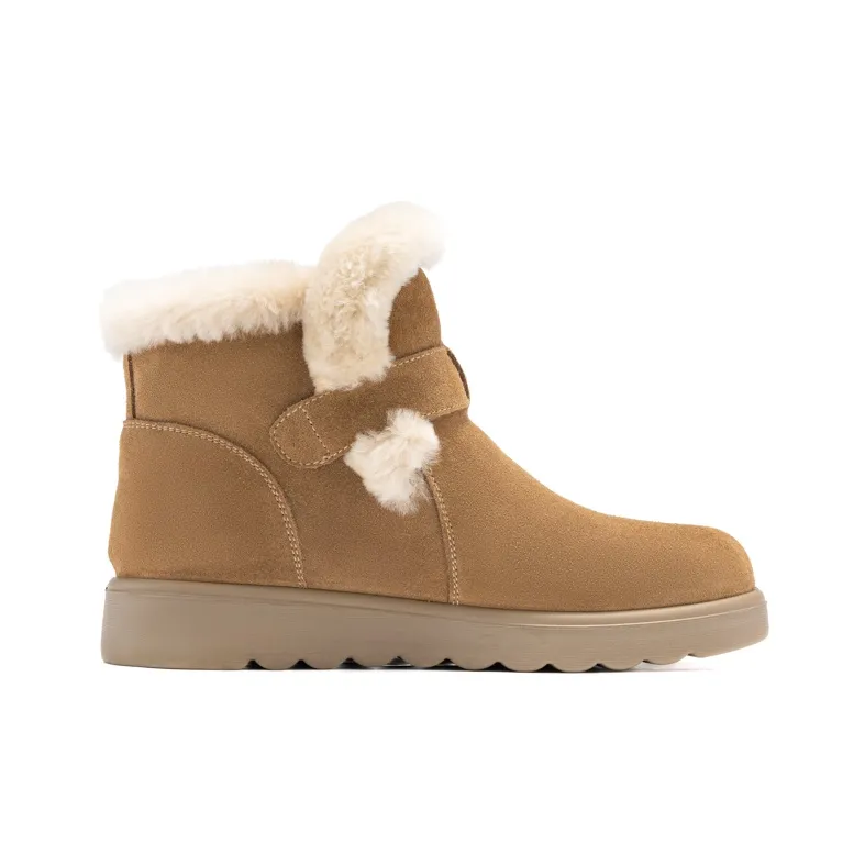 AOKANG Ankle Boots Women's Camel-1