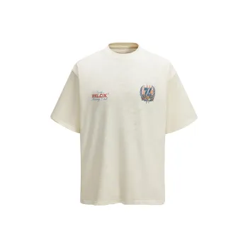 WILDX T Shirts Unisex Racing Ecru