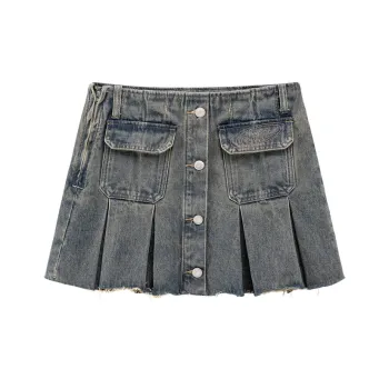 CHUU Denim Short Skirts Women's Denim Blue