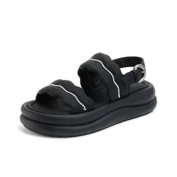 DAPHNE Beach Sandals Women's Ecru/Black