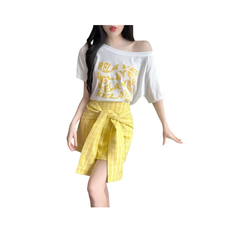 Flowers In Water Skirt Set Women's-3