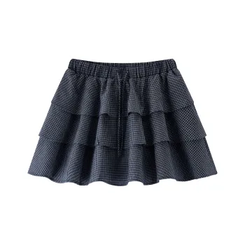SEM/R Casual Short Skirts Women's Blue White Tone 00381