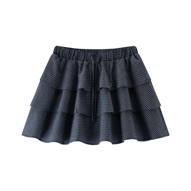 SEM/R Casual Short Skirts Women's Blue White Tone 00381-0