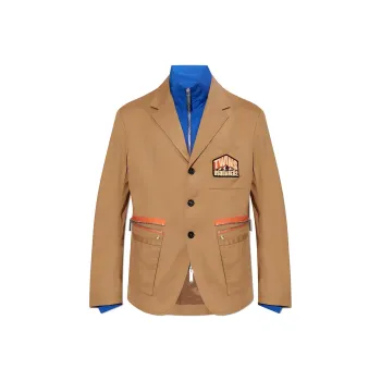 DSQUARED 2 Logo Patch Single Breasted Blazer