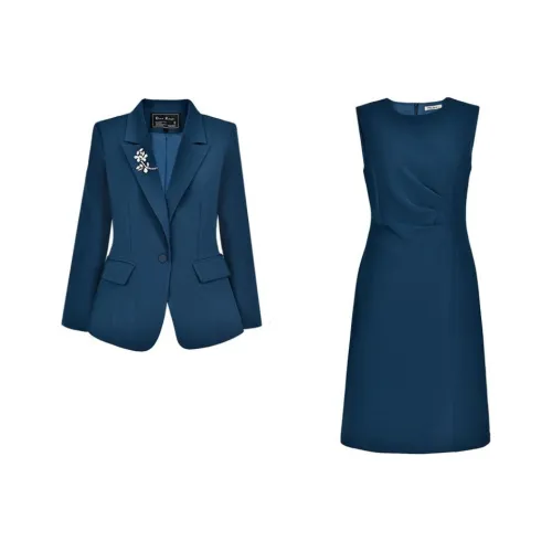 DIFFIE RIEGER Skirt Set Women's Midnight Blue