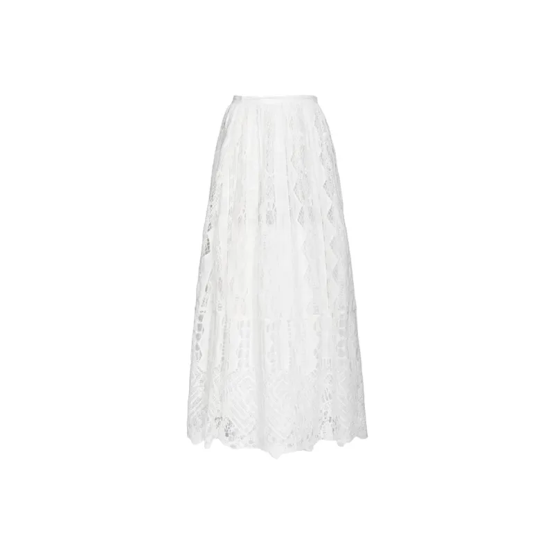 PINKO Lace overlay Skirt-0