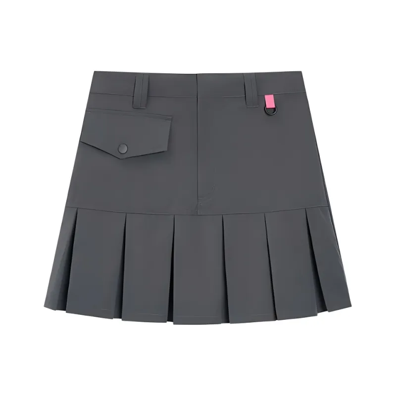 XTEP Casual Short Skirts Women's Mudstone Gray-0