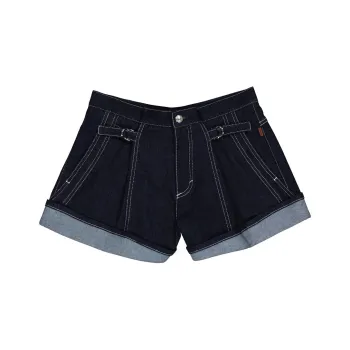 Chloe Denim Shorts Women's Dark Blue