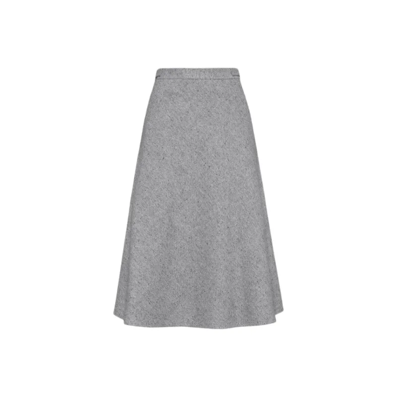 THOM BROWNE A line Speckle knit Midi Skirt-0