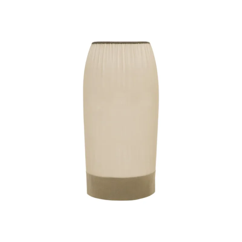 SAINT LAURENT SS24 Casual Long Skirts Women's Beige-0