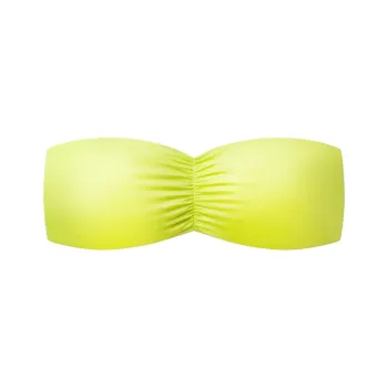 Khy FW24 DROP 010 Ruched Bandeau Bikini Top Bikini Women's Lime Green