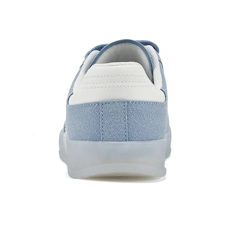 La Chapelle Trendy Campus Korean Style High School Minimalist Style Low Top Skateboard Shoes Women's Blue-4