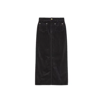 GANNI Casual Long Skirt Women's Black