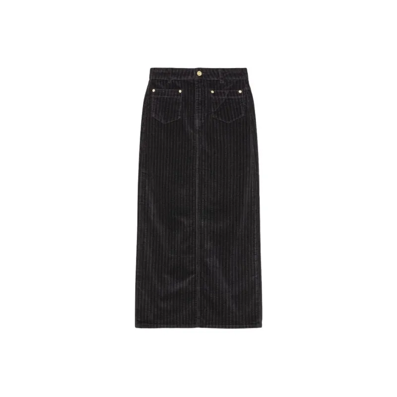 GANNI Casual Long Skirt Women's Black-0