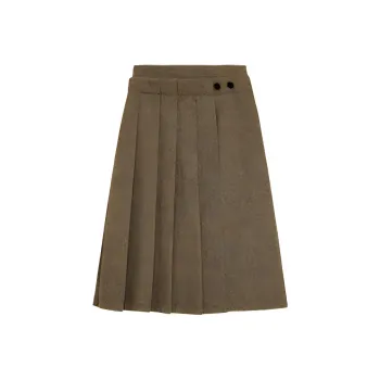 Omont Casual Long Skirts Women's Floral Brown