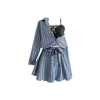 Udon House Skirt Set Women's Blue