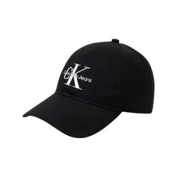 CALVIN KLEIN Cotton Baseball Caps Unisex Black