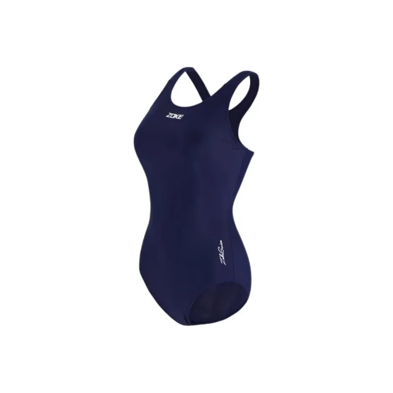 ZOKE One-piece Swimsuit Women's Pure Deep Blue-0