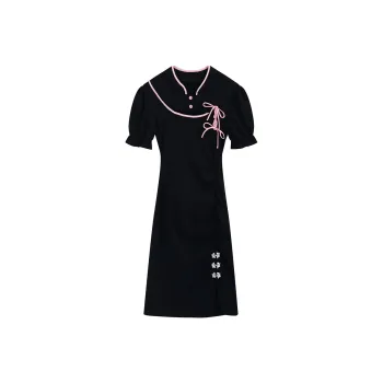 Garbege Cheongsam Women's Black